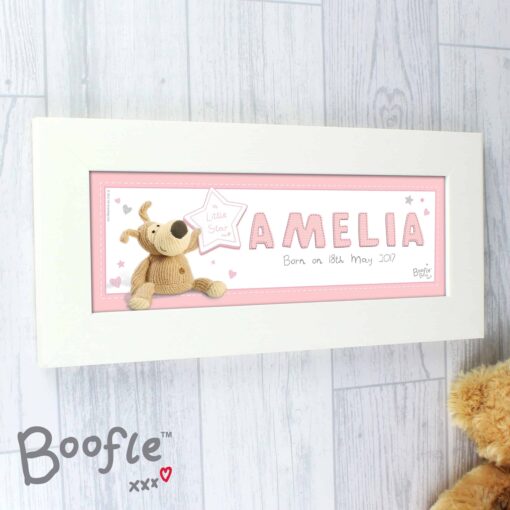 (product) Personalised Boofle It's a Girl Name Frame