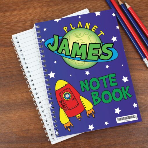 (product) Personalised Space A5 Notebook