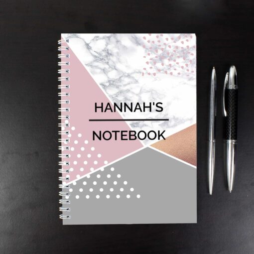 (product) Personalised Geometric A5 Notebook
