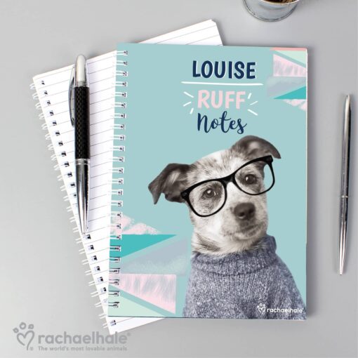 (product) Personalised Rachael Hale 'Ruff Notes' Dog A5 Notebook
