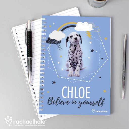 (product) Personalised Rachael Hale Dalmatian A5 Notebook