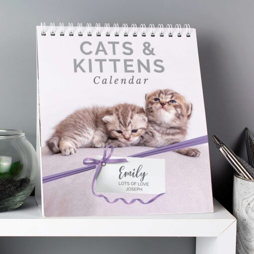 (product) Personalised Cats and Kittens Desk Calendar