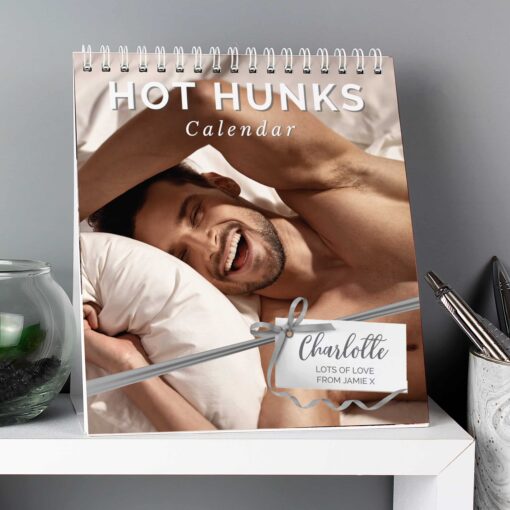 (product) Personalised Hot Hunks Desk Calendar