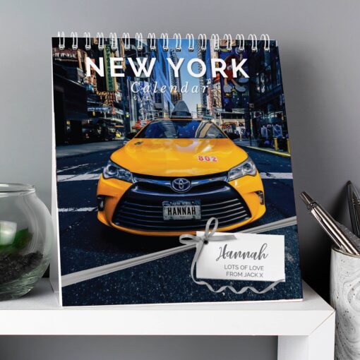 (product) Personalised New York Desk Calendar