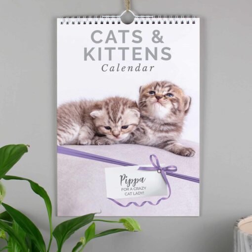 (product) Personalised A4 Cats & Kittens Calendar