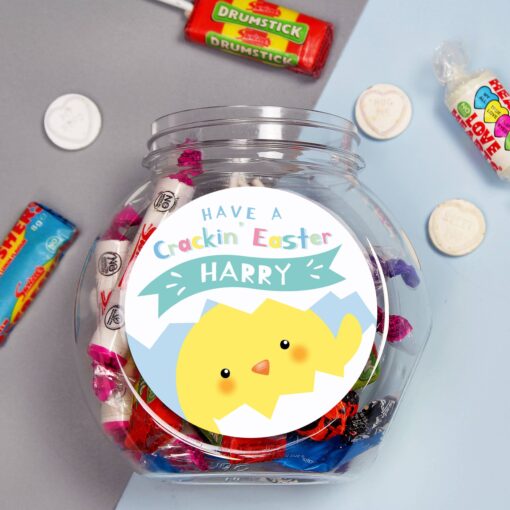 (product) Personalised Have A Cracking Easter Sweets Jar