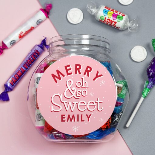 (product) Personalised Merry & Oh So Sweet Jar
