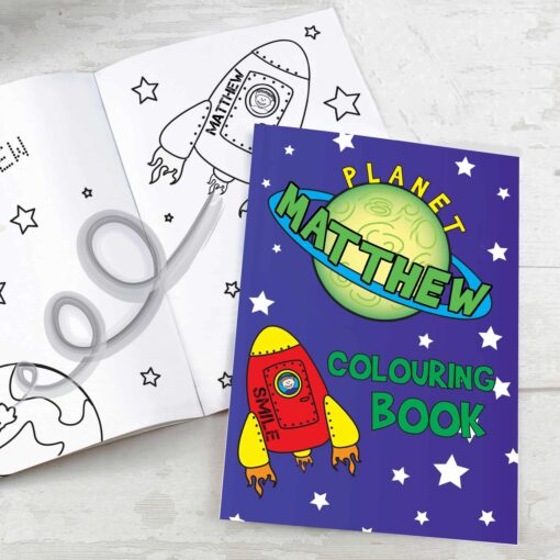 (product) Personalised Space Colouring Book