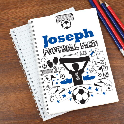 (product) Personalised Football A5 Notebook