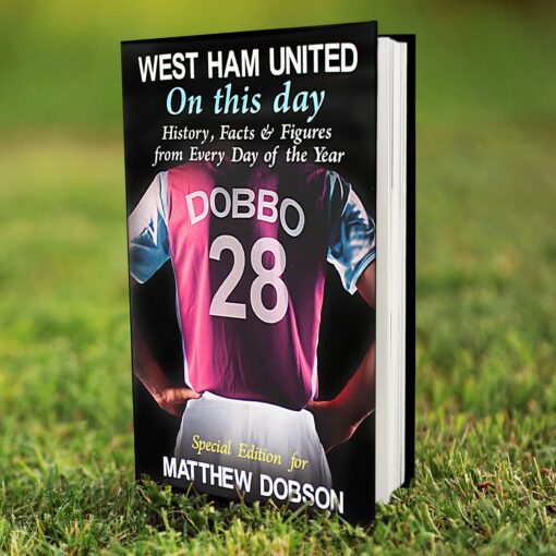 (product) Personalised West Ham On This Day Book