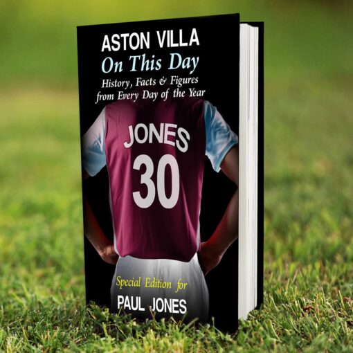 (product) Personalised Aston Villa on this Day Book