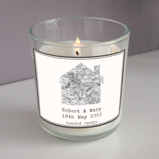 (product) Personalised 1805 - 1874 Old Series Map Home Scented Jar Candle