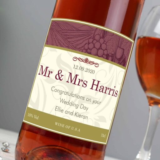 (product) Personalised Traditional Rose Wine