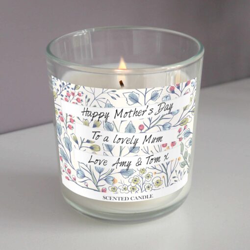 (product) Personalised Botanical Scented Jar Candle