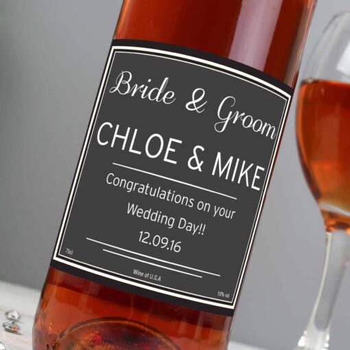 (product) Personalised Classic Rose Wine