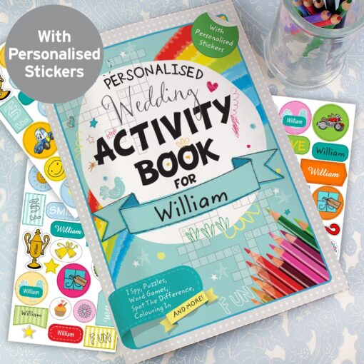 (product) Personalised Wedding Activity Book with Stickers