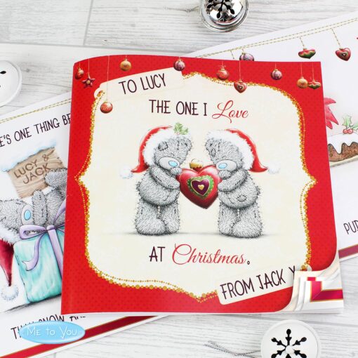 (product) Personalised Me to You The One I Love at Christmas Poem Book