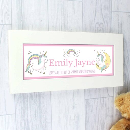 (product) Personalised Baby Unicorn Name Frame