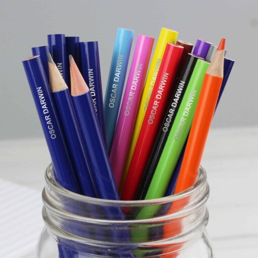 (product) Personalised Pack of 20 HB Pencils & Colouring Pencils