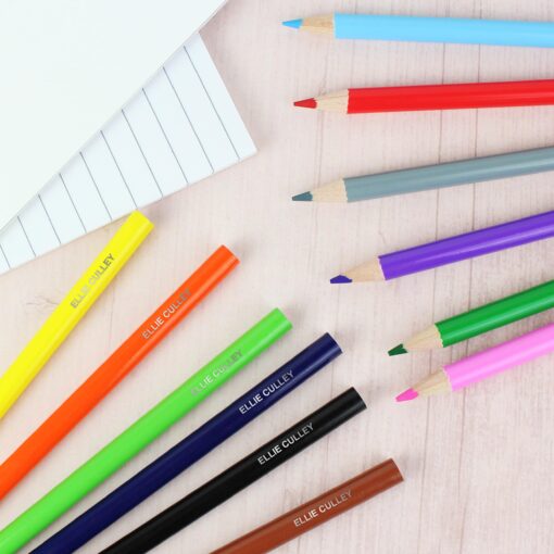 (product) Personalised Pack of 12 Colouring Pencils