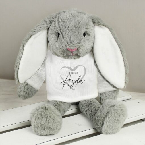 (product) Personalised 'I Belong To' Bunny Rabbit