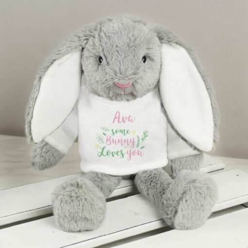 (product) Personalised 'Some Bunny Loves You' Bunny Rabbit