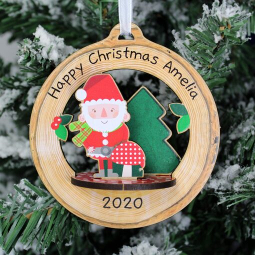 (product) Personalised Make Your Own Toadstool Santa 3D Decoration Kit