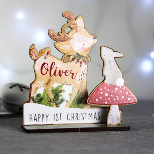 (product) Personalised Make Your Own Festive Fawn 3D Decoration Kit