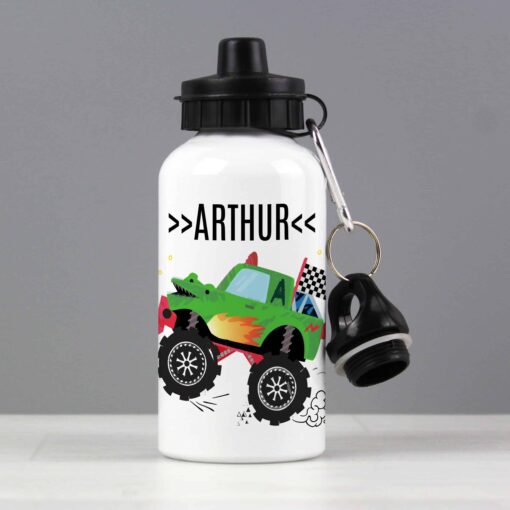 (product) Personalised Monster Truck Drinks Bottle