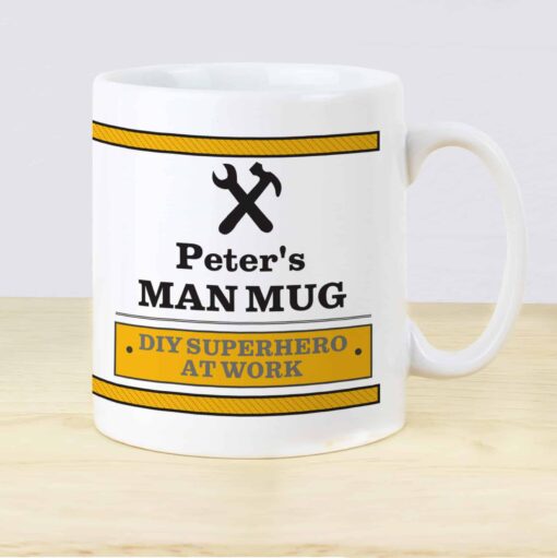 (product) Personalised Man At Work Mug