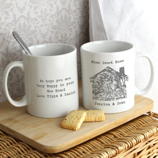 (product) Personalised 1805 - 1874 Old Series Map Home Mug