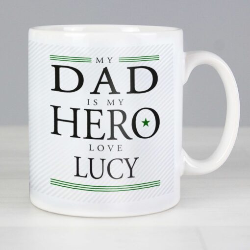 (product) Personalised My Dad is My Hero Mug