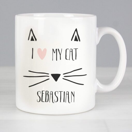 (product) Personalised Cat Features Mug