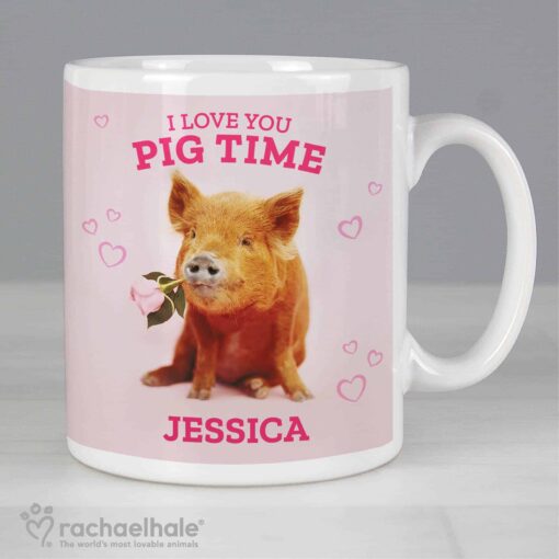 (product) Personalised Rachael Hale 'I Love You Pig Time' Mug