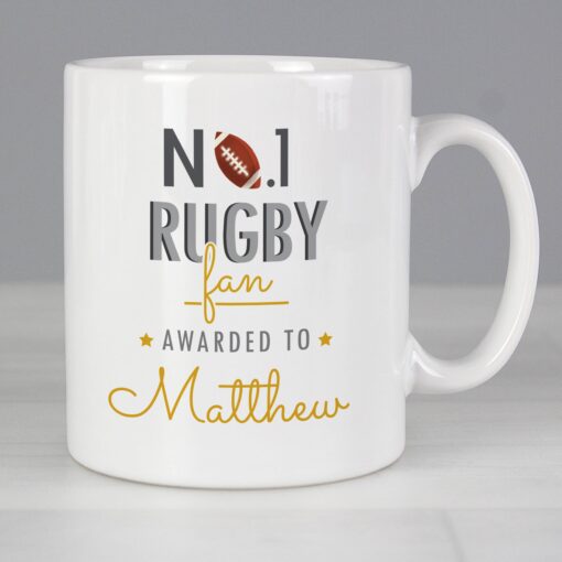 (product) Personalised No.1 Rugby Fan Mug