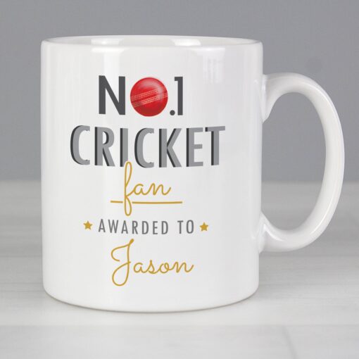 (product) Personalised No.1 Cricket Fan Mug