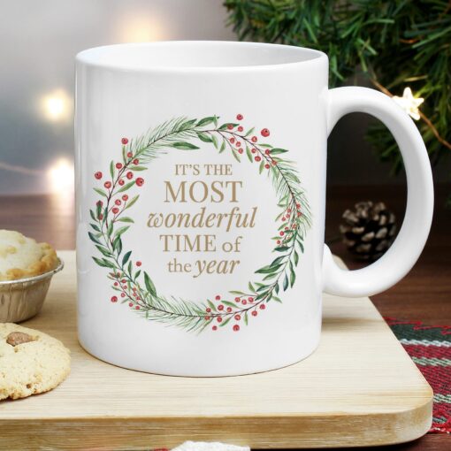 (product) Personalised 'Wonderful Time of The Year' Christmas Mug