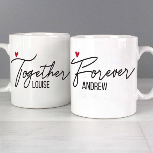 (product) Personalised Together Forever Mug Set