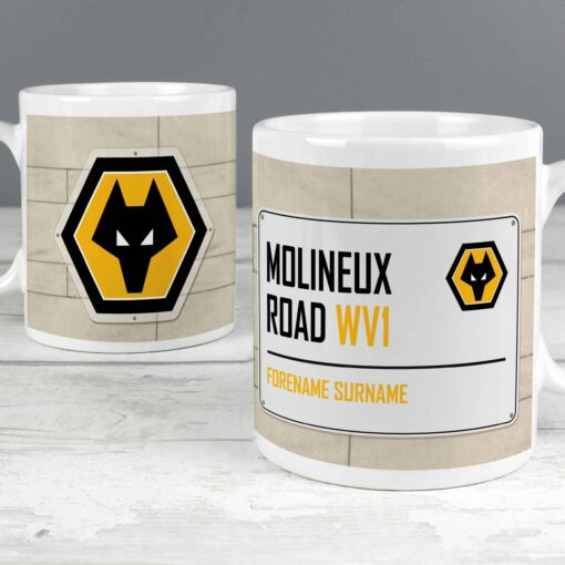 (product) Wolves Street Sign Mug