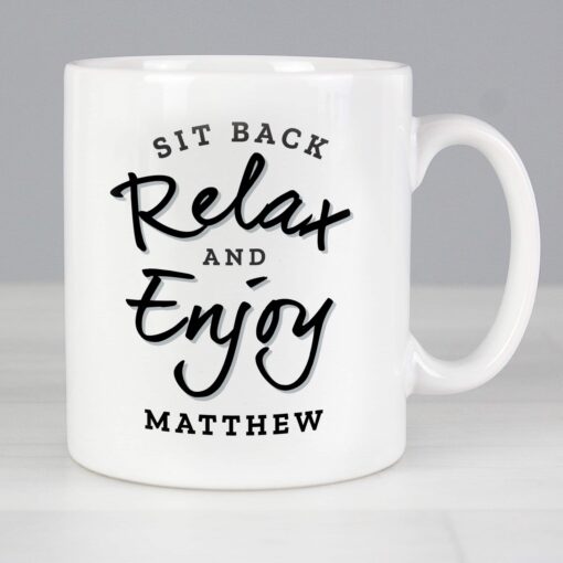 (product) Personalised Sit Back & Relax Mug