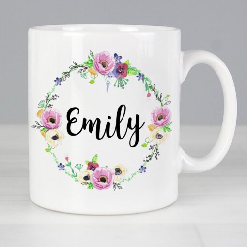 (product) Personalised Floral Mug