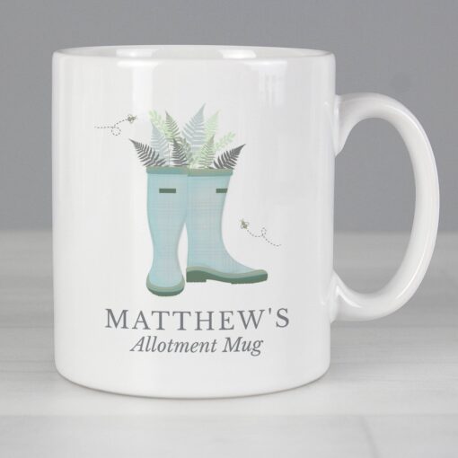 (product) Personalised Blue Wellies Mug