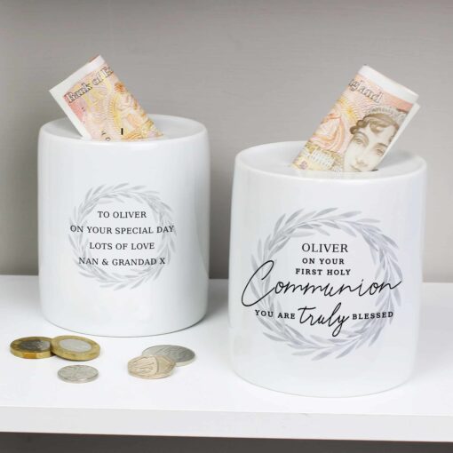 (product) Personalised First Holy Communion Ceramic Money Box