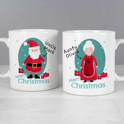 (product) Personalised Mr & Mrs Claus Mug Set