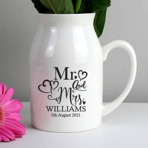 (product) Personalised Mr & Mrs Flower Jug