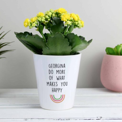 (product) Personalised Rainbow Plant Pot