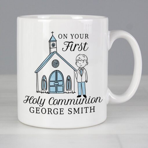(product) Personalised Boys First Holy Communion Mug