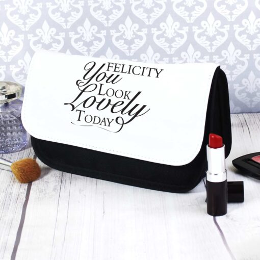 (product) Personalised Look Lovely Make Up Bag