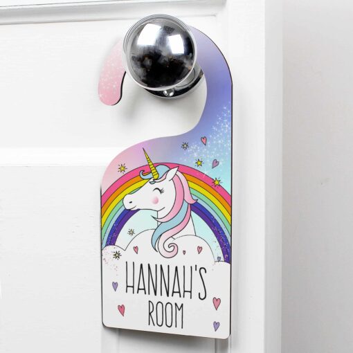 (product) Personalised Unicorn Door Hanger