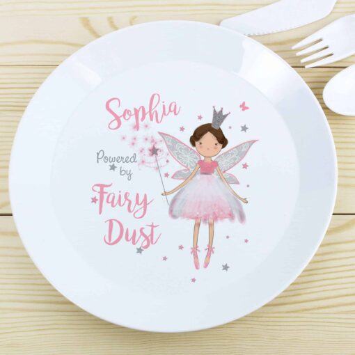 (product) Personalised Fairy Princess Plastic Plate
